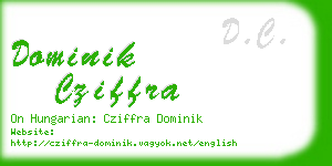 dominik cziffra business card